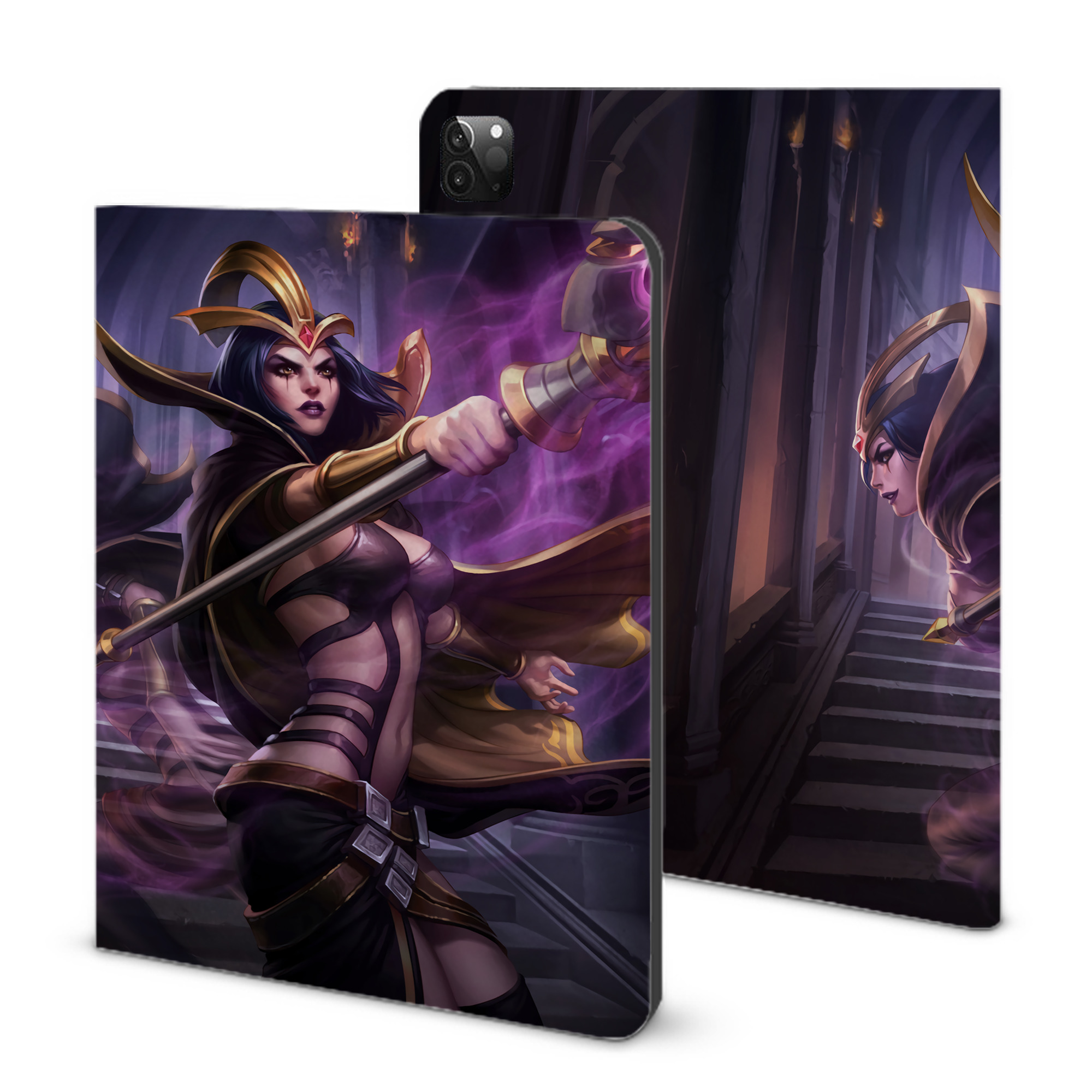 リーグ・オブ・レジェンド League of Legends LOL IPadケース ペンホルダー付き ブックスタイルデザイン